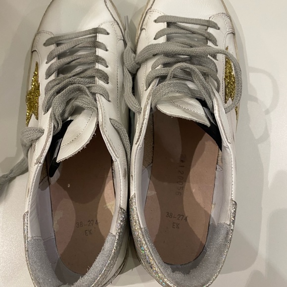 Golden Goose Superstar White Leather/Gold/Silver - Picture 8 of 10